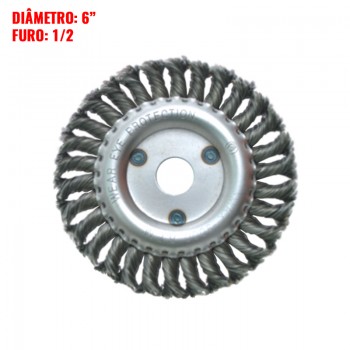 Escova de aço circular...