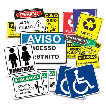 Placas de Sinalização