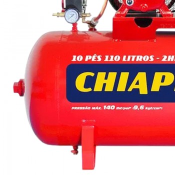 Compressor de ar média pressão 10 pcm 110 litros